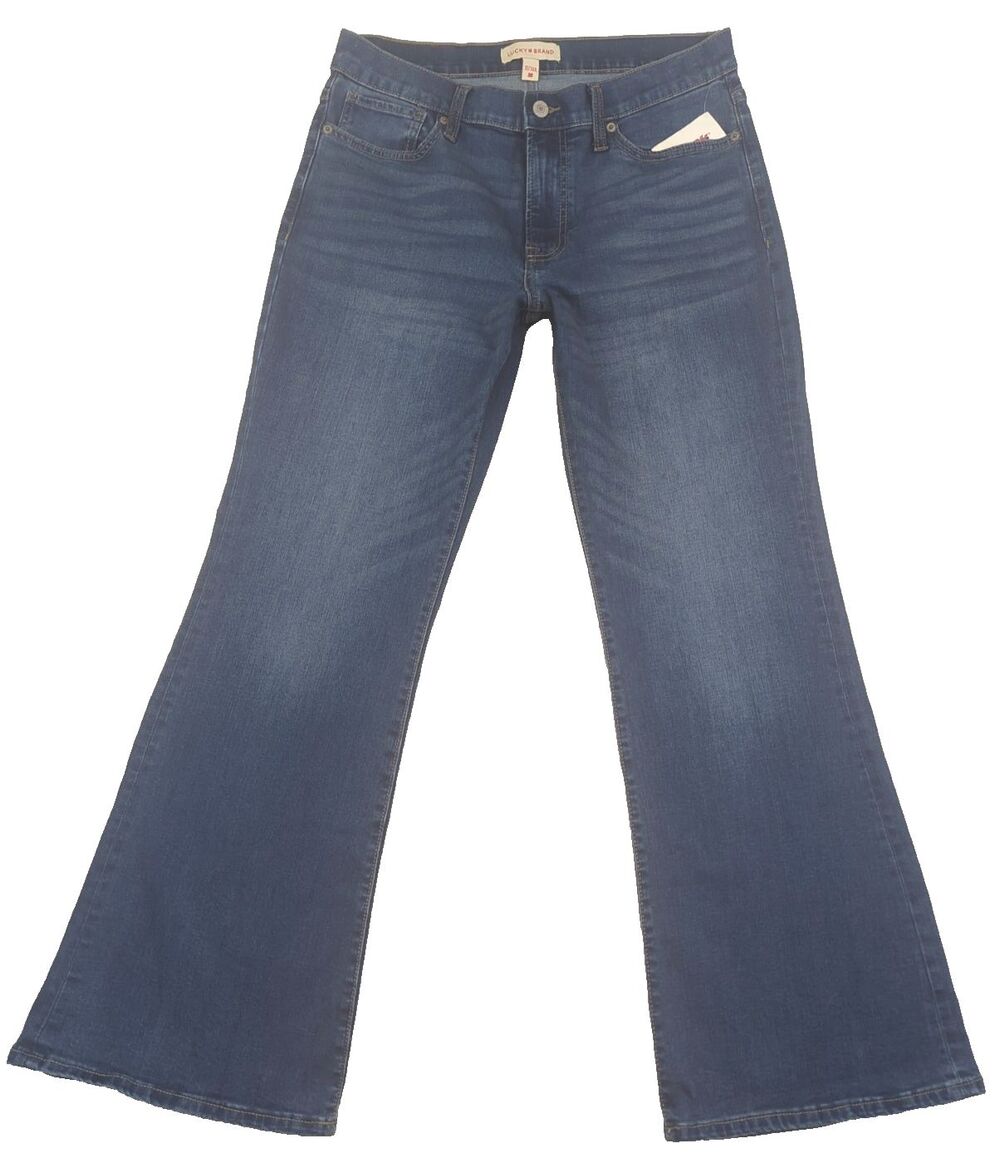 NWT Lucky Brand Sweet Mid Rise Flare Jeans Womens 10/31A Blue New